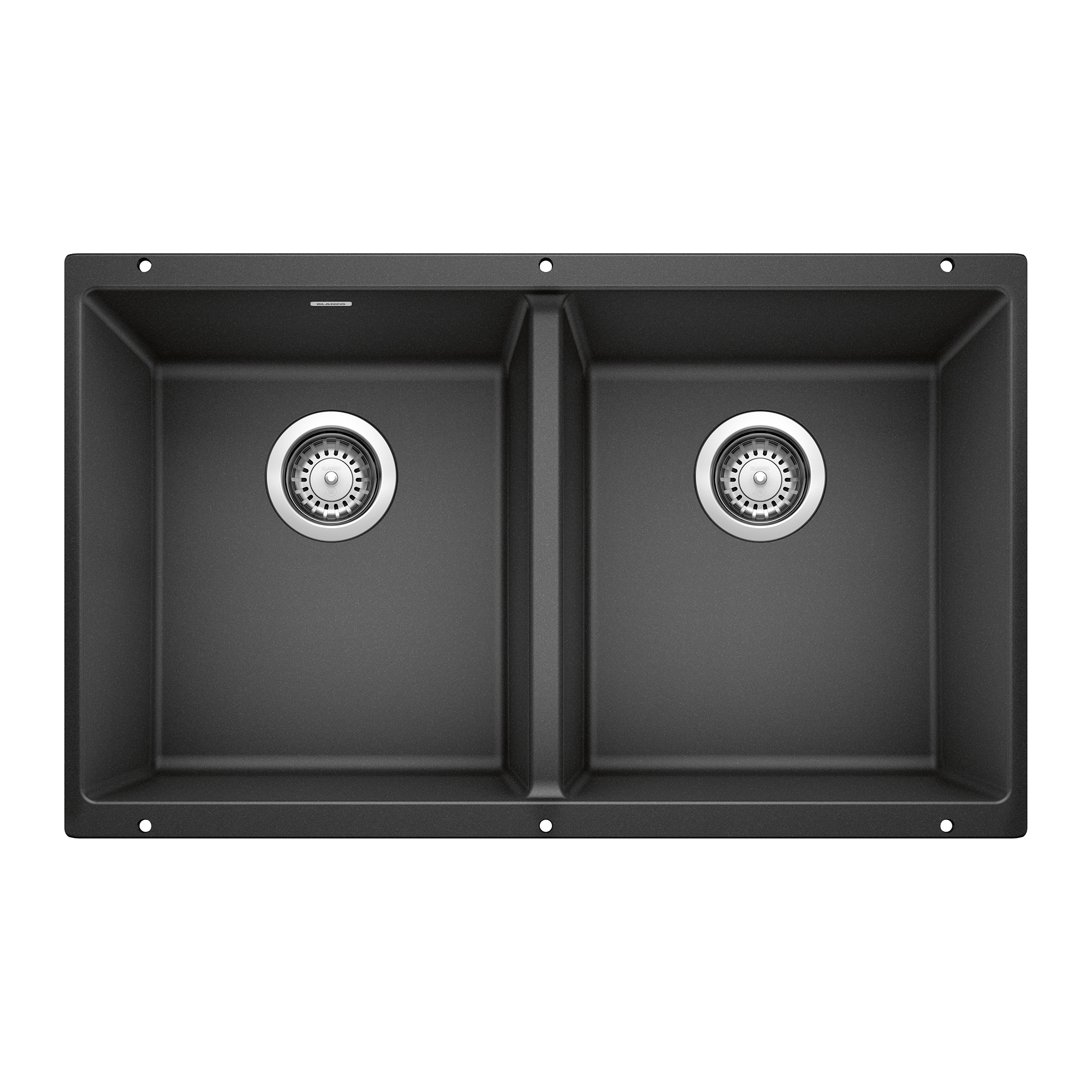 Precis SILGRANIT 29" 50/50 Double Bowl Undermount Kitchen Sink - Anthracite