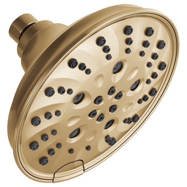 Delta Universal Showering Components: H2Okinetic® 5-Setting Traditional Raincan Shower Head