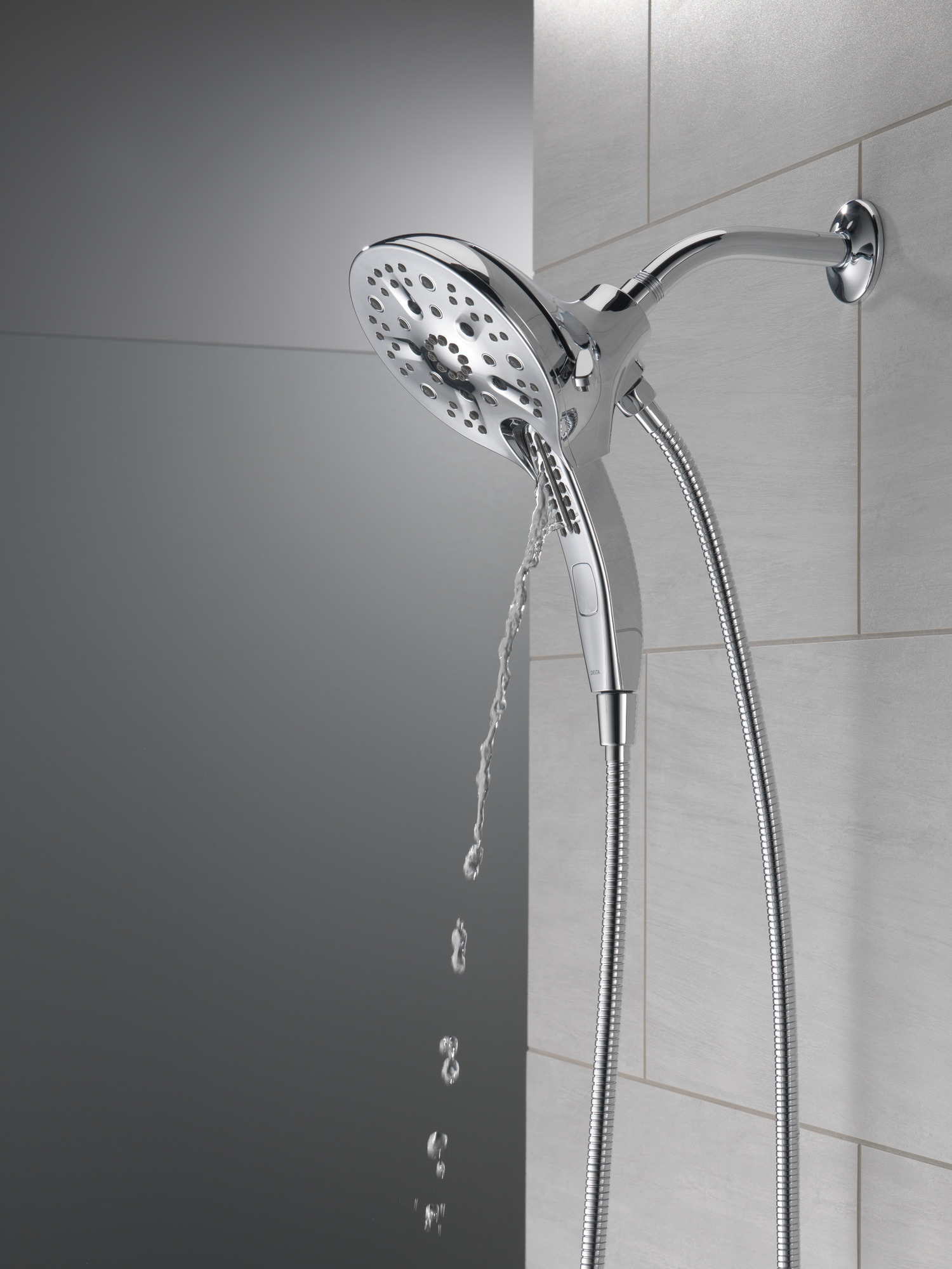 Delta Universal Showering Components: In2ition® H2Okinetic® 5-Setting Two-in-One Shower