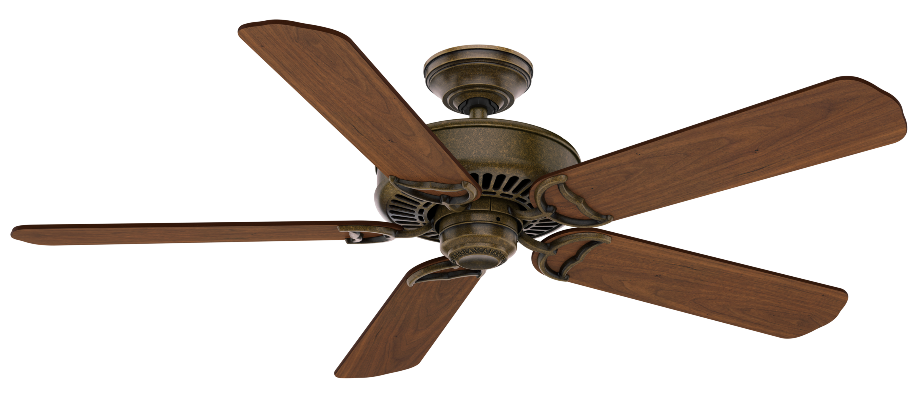 54 inch Panama Aged Bronze Ceiling Fan and Wall Control