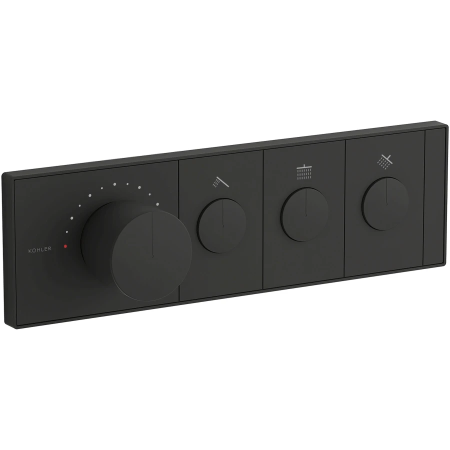 Anthem Three-outlet recessed mechanical thermostatic valve control