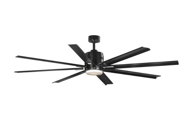 Vast 72" 8 Blade Indoor / Outdoor Ceiling Fan with LED Light Kit and Remote Control