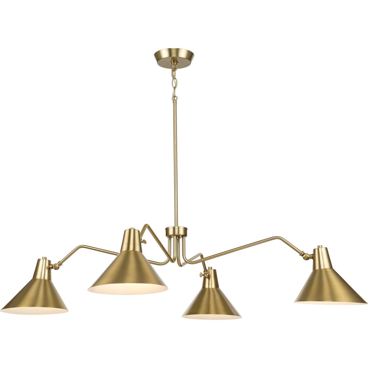 Trimble Collection Four-Light Brushed Bronze Chandelier (P400310-109)