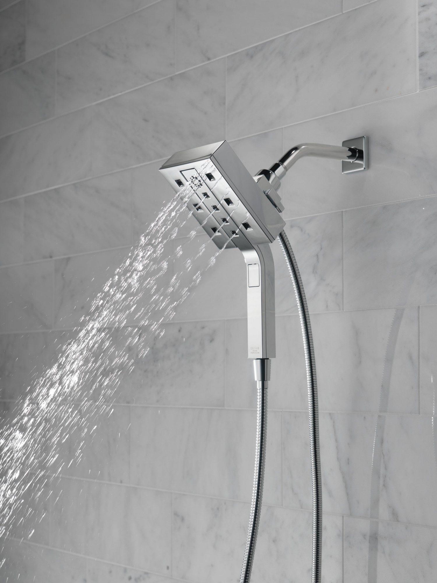 Delta Universal Showering Components: H2Okinetic® In2ition® 4-Setting Two-in-One Shower