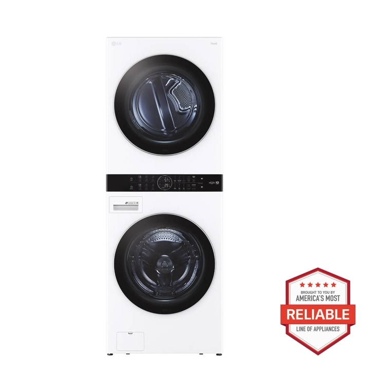 Single Unit Front Load LG WashTower™ with Center Control™ 4.5 cu. ft. Washer and 7.4 cu. ft. Electric Dryer