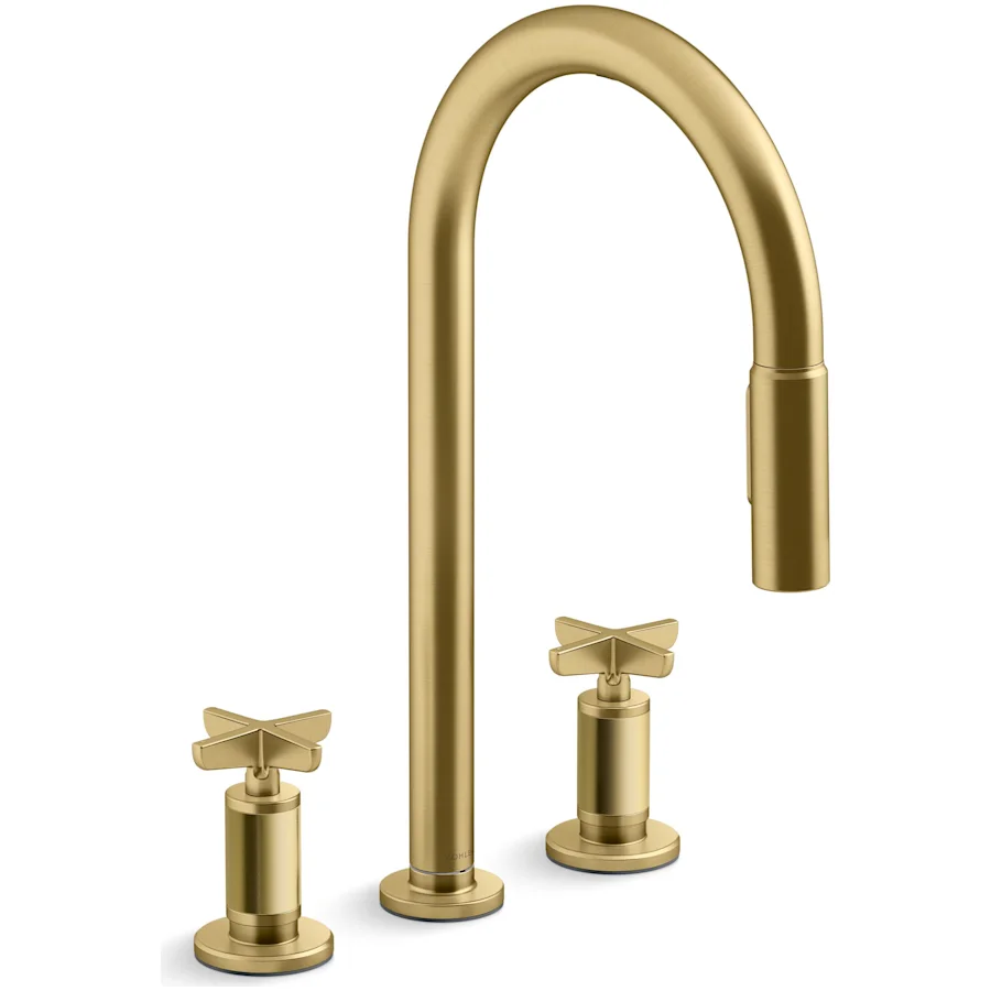 Billet 1.5 GPM Widespread Pre-Rinse Pull Down Kitchen Faucet with ProMotion Technology