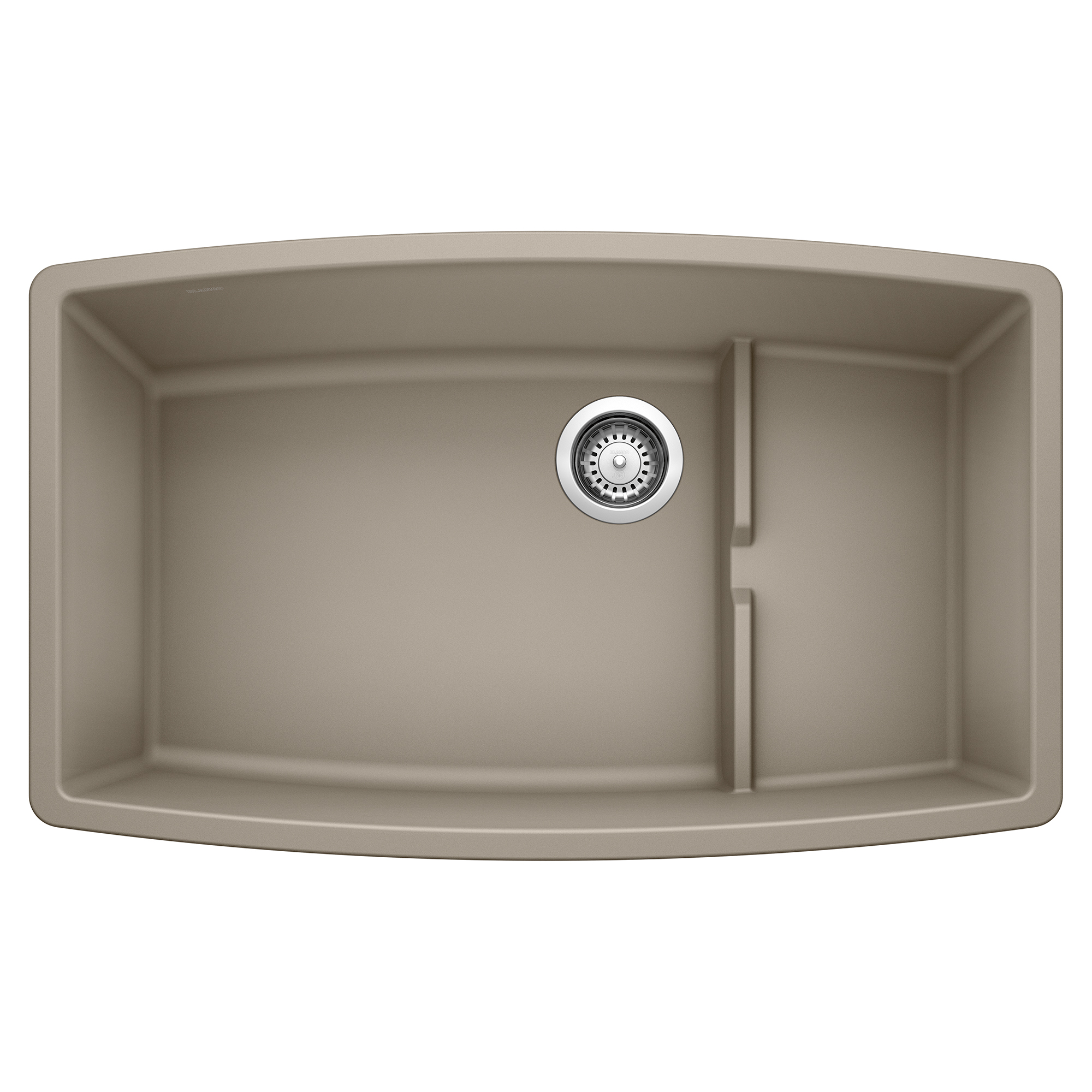 Performa Cascade SILGRANIT 32" Single Bowl Undermount Kitchen Sink with Colander - Truffle