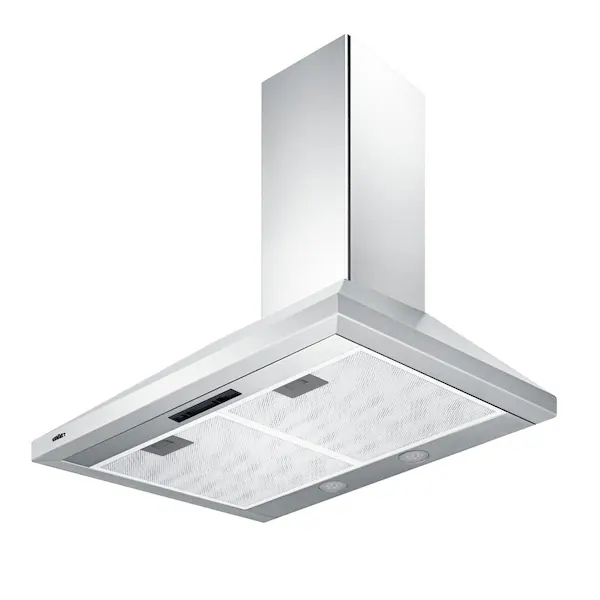 Convertible Wall Mount Range Hood in Stainless Steel with 2 Charcoal Filters