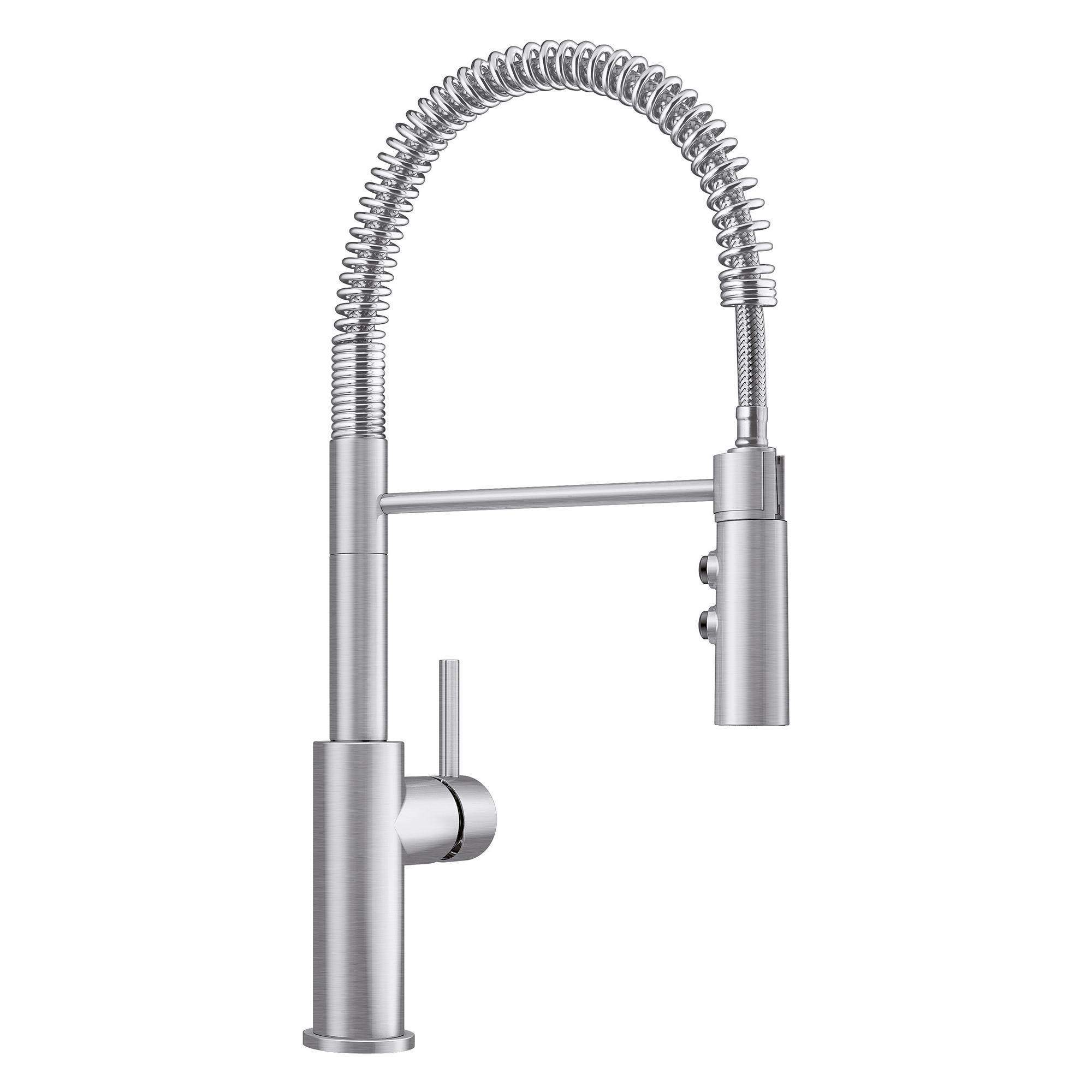 Catris Semi-Pro Pull-Down Dual-Spray Kitchen Faucet - PVD Steel