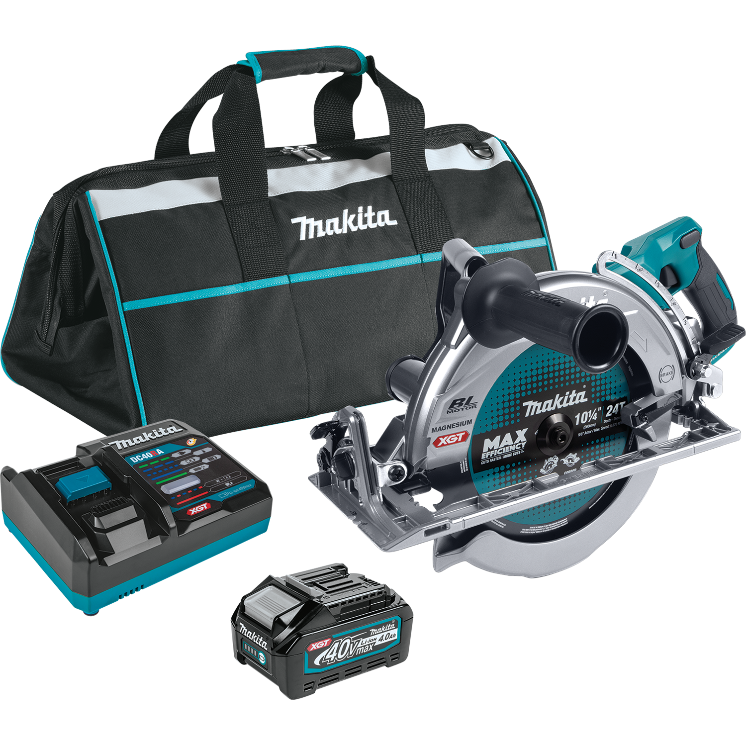 40V Brushless Rear Handle 10-1/4" Circular Saw Kit, AWS® Capable, One Battery (4.0Ah)