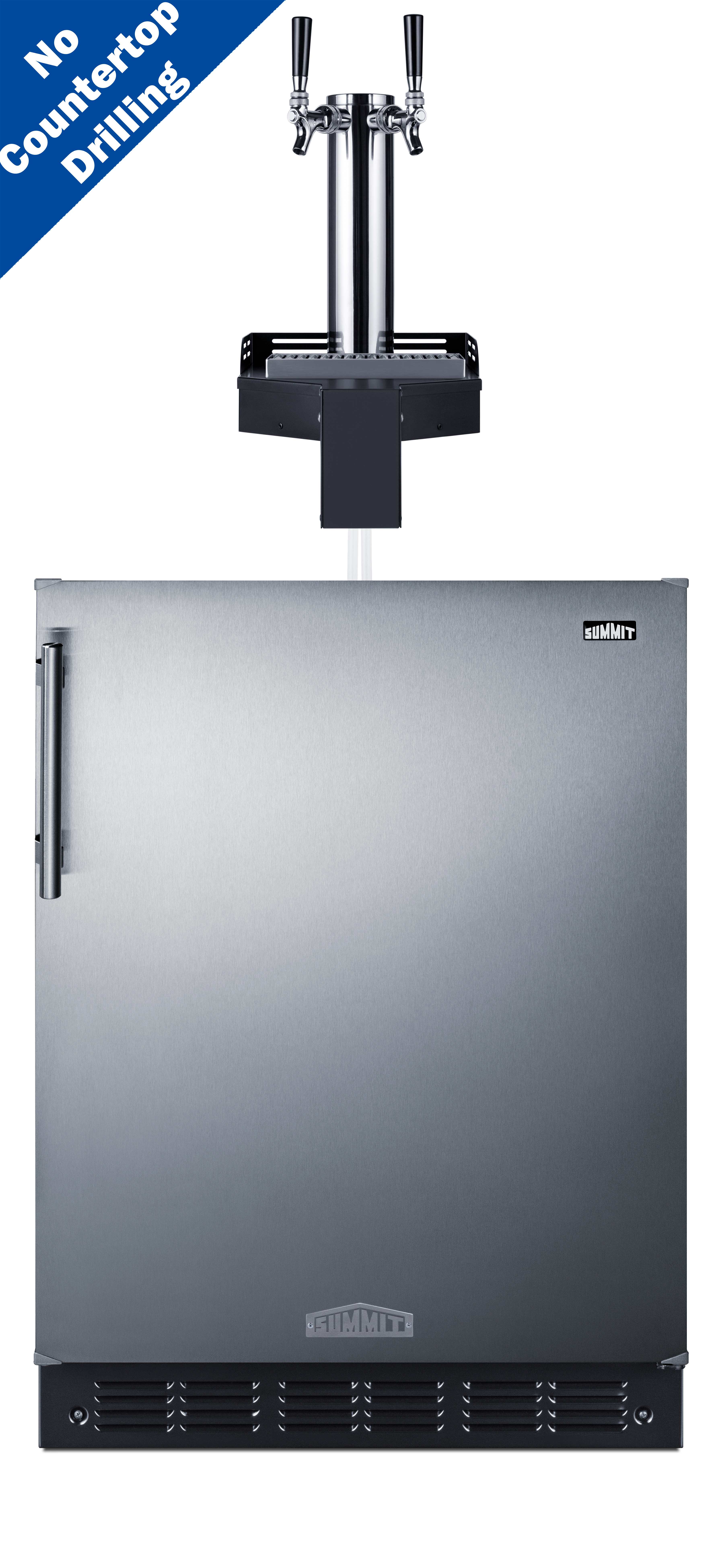 24" Wide Built-In Floating Tap Beer Kegerator, ADA-Compliant