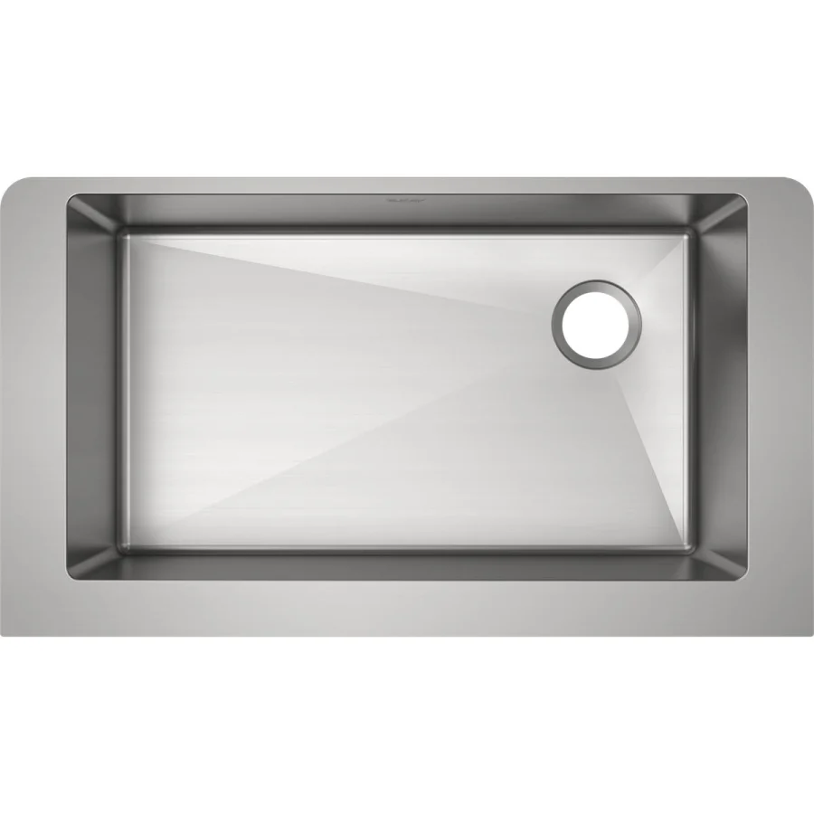 Crosstown 35-7/8" Farmhouse Single Basin Stainless Steel Kitchen Sink