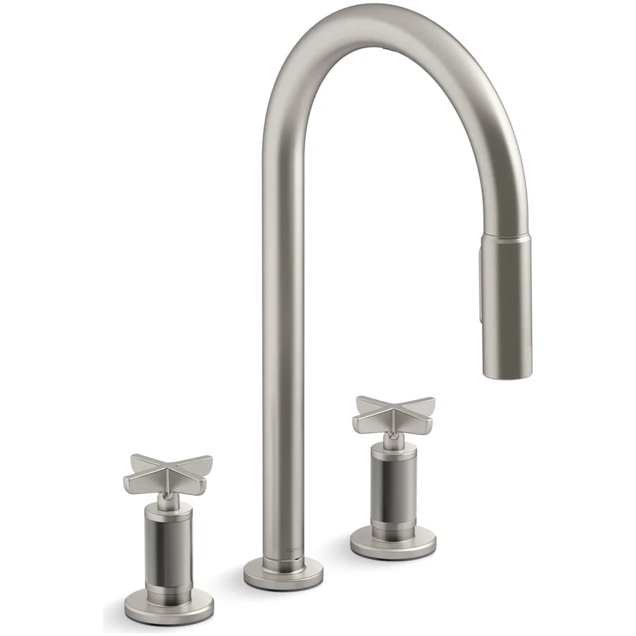 Billet 1.5 GPM Widespread Pre-Rinse Pull Down Kitchen Faucet with ProMotion Technology