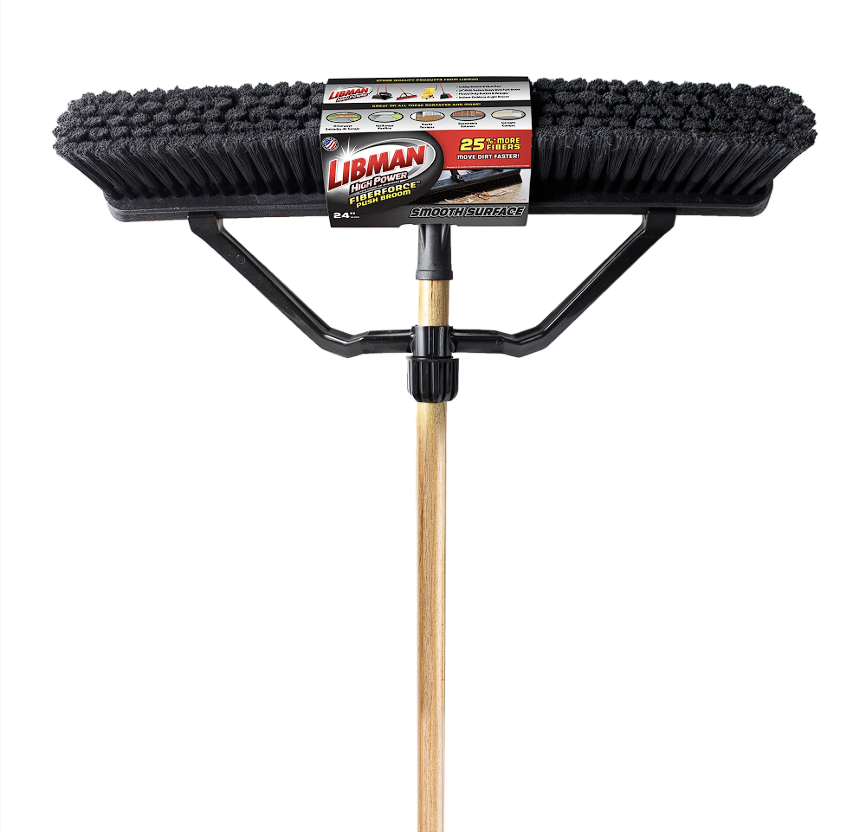 Libman High Power Poly 24 in. Push Broom Warehouse Broom