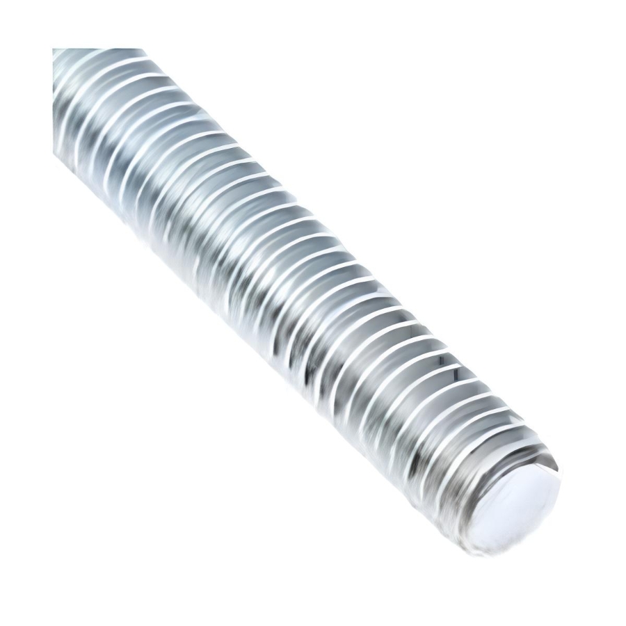 1" x 10' Zinc Threaded Rod