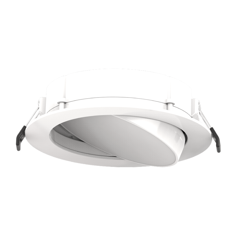 RAB WFRLA6R129FA120WS WFR Dimmable Recessed Downlight, LED Lamp, 12 W Fixture