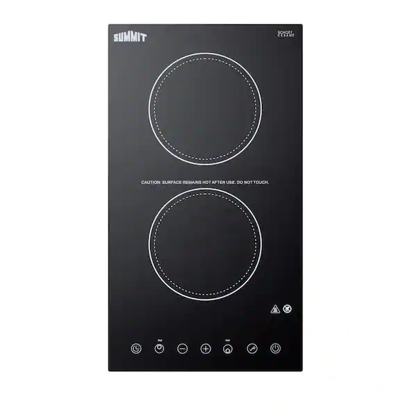 12 in. Radiant Electric Cooktop with 2 Elements