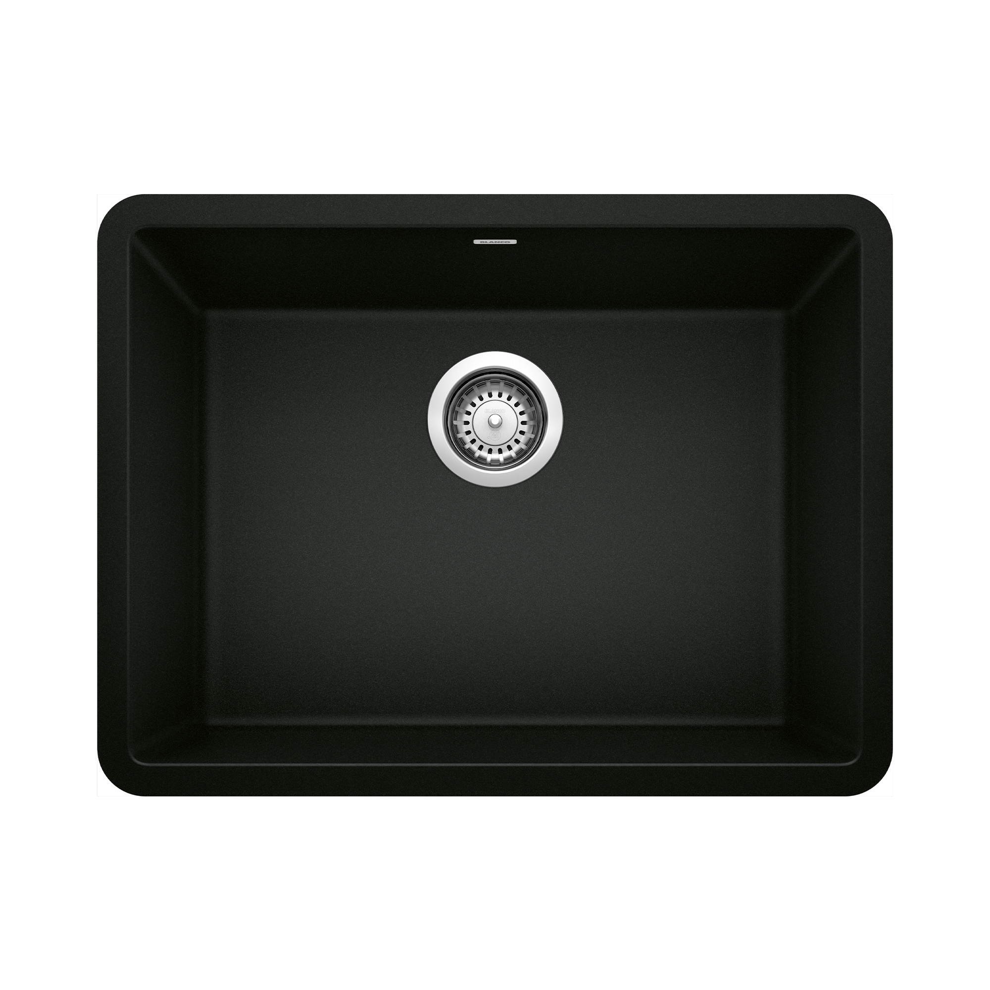 Precis SILGRANIT 24" Single Bowl Undermount Kitchen Sink - Coal Black