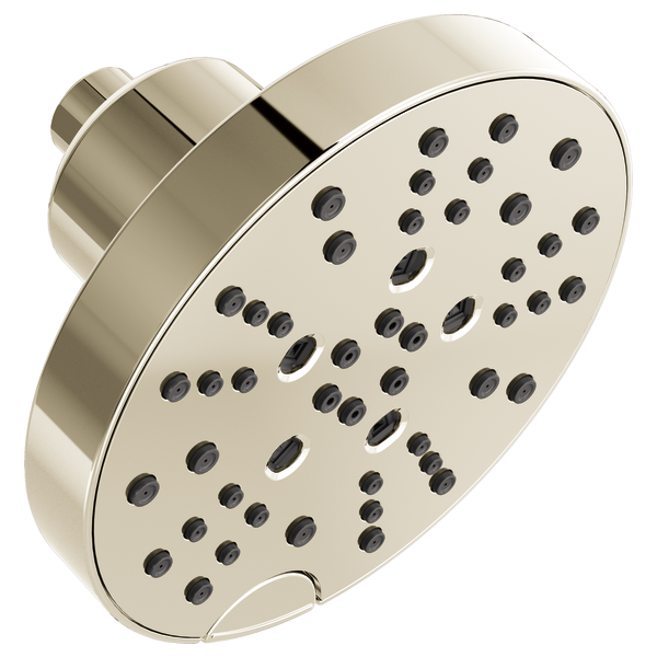 Delta Universal Showering Components: H2Okinetic® 5-Setting Contempoary Round Raincan Shower Head