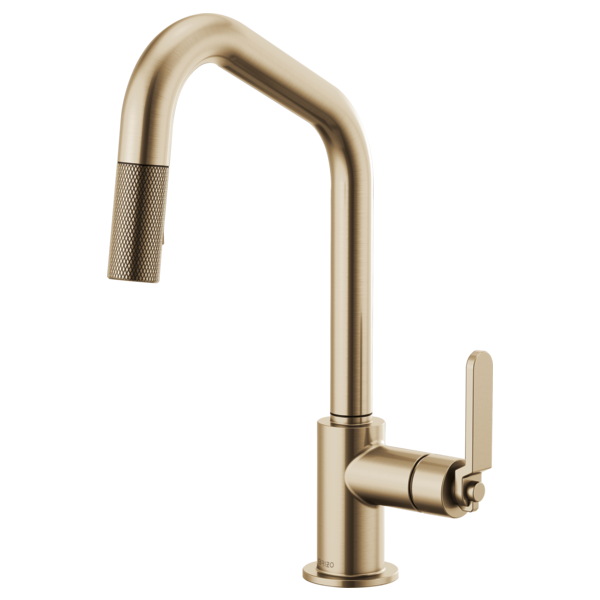 Brizo Litze®: Pull-Down Faucet with Angled Spout and Industrial Handle