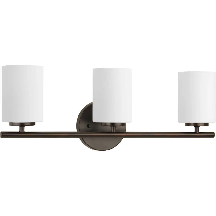 Replay 3 Light 22" Wide Bathroom Vanity Light with Etched Glass Shades