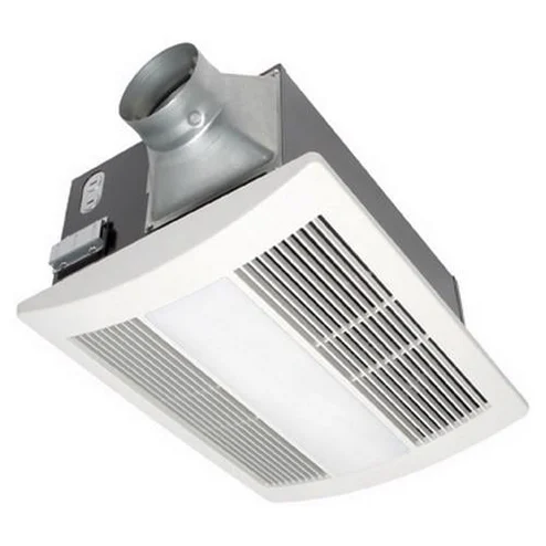 Panasonic WhisperWarm DC™ FV-0511VHL1 Precision Spot Combo Ventilation Fan/Heater/Light, 50/80/110 cfm Flow Rate, 4 or 6 in Dia Duct, 10 W Lamp, 120 V, 1600 W