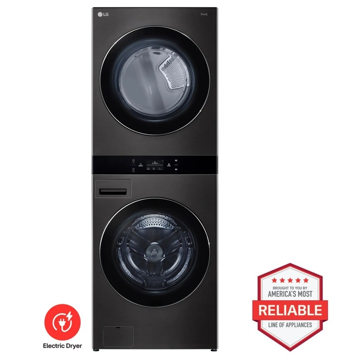 Single Unit Front Load LG WashTower™ with Center Control® 5.0 cu. ft. Washer & 7.4 cu. ft. Electric Dryer