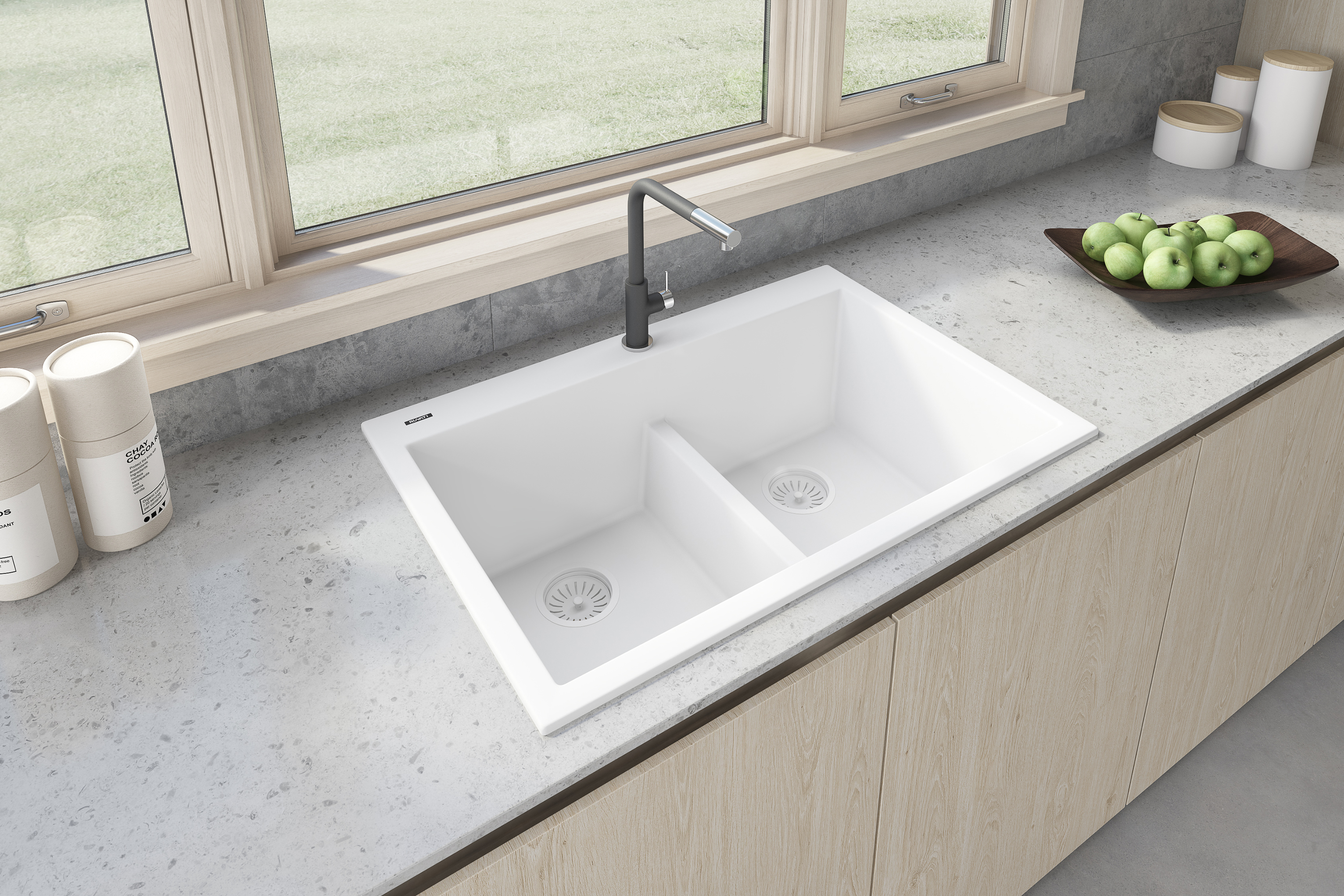 Ruvati 33 x 22 inch epiGranite Drop