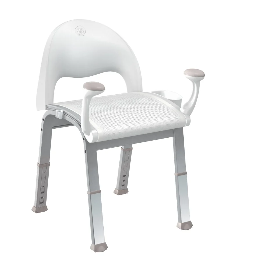 Adjustable Shower Seat with Seat Back and Arm Rests from the Home Care Collection