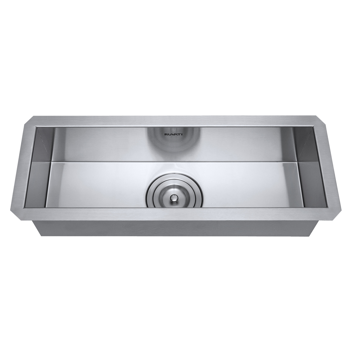 Ruvati 23" x 8" Bar Prep Sink Narrow Trough Undermount 16 Gauge Stainless Steel Single Bowl