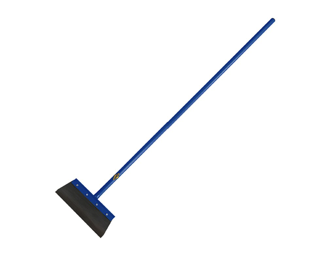 Floor Scraper, 5 ft L Handle, 14 in W Blade, Carbon Steel Blade