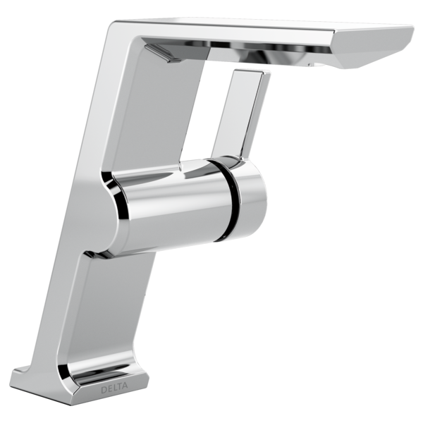 Delta Pivotal™: Single Handle Mid-Height Vessel Bathroom Faucet