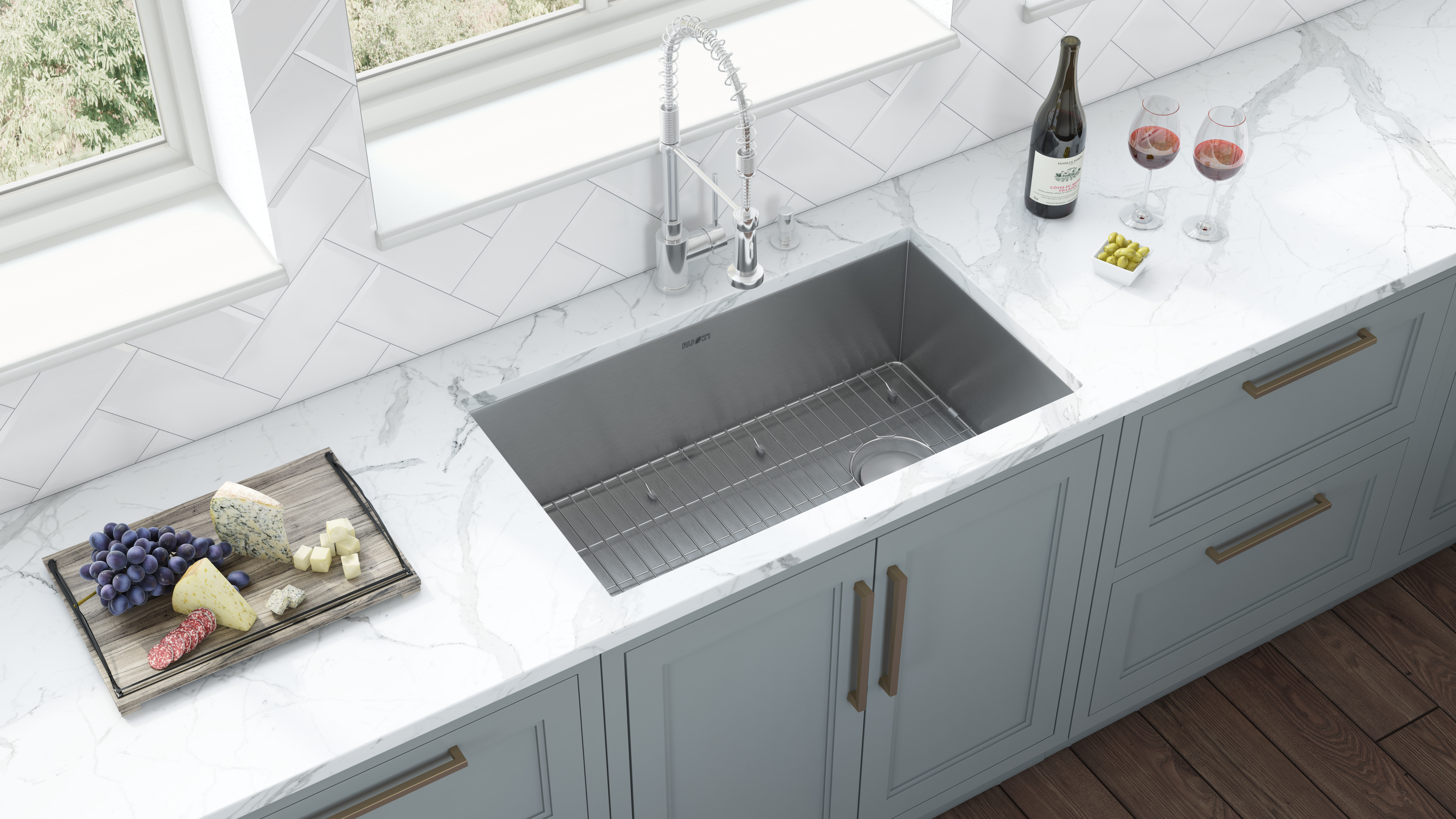Undermount Single Bowl 16-Gauge  Kitchen Sink