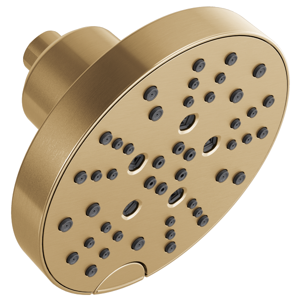 Delta Universal Showering Components: H2Okinetic® 5-Setting Contempoary Round Raincan Shower Head