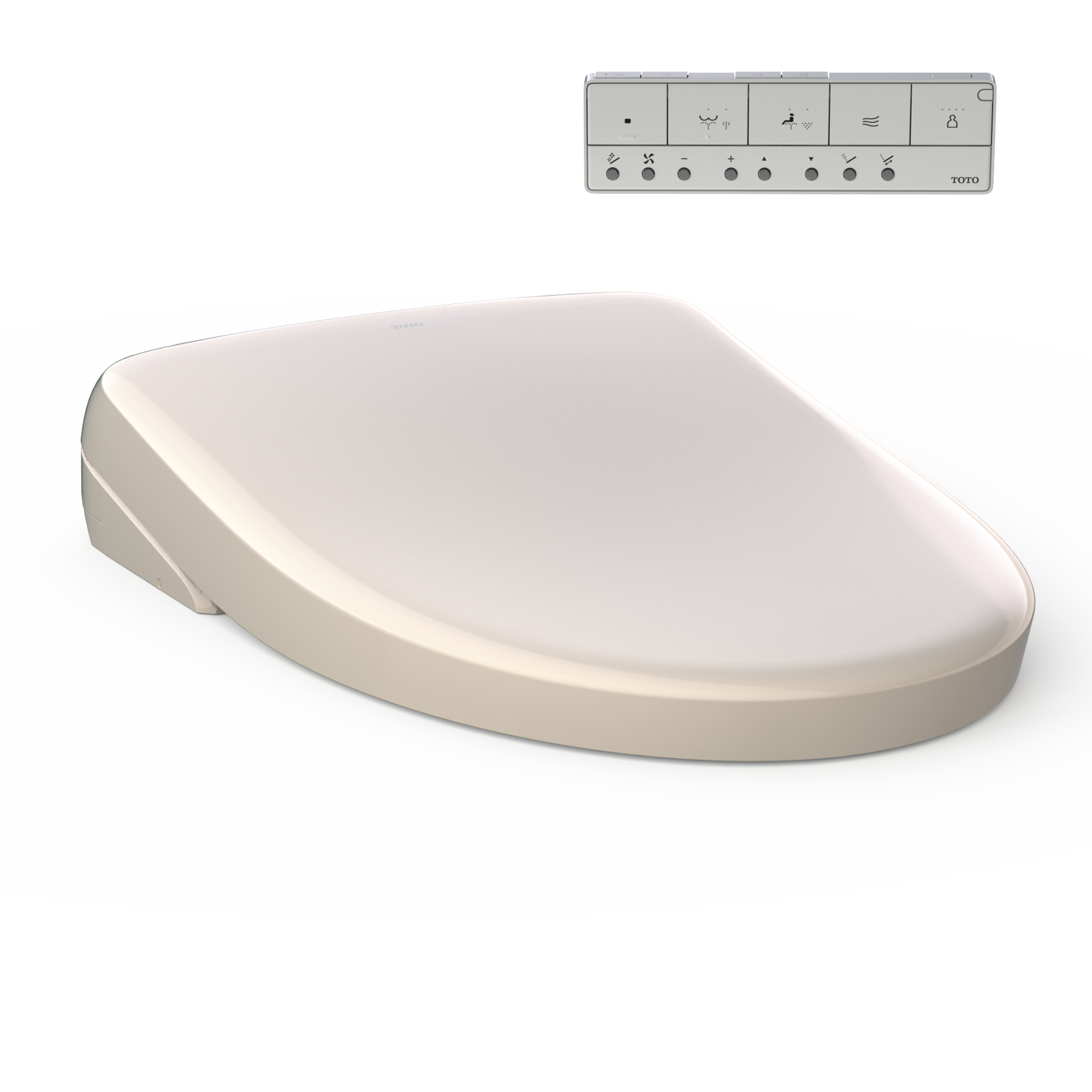TOTO S7A WASHLET Electronic Bidet Toilet Seat with EWATER+ Bowl and Wand Cleaning, Auto Open and Close Contemporary Lid, Elongated, Sedona Beige 