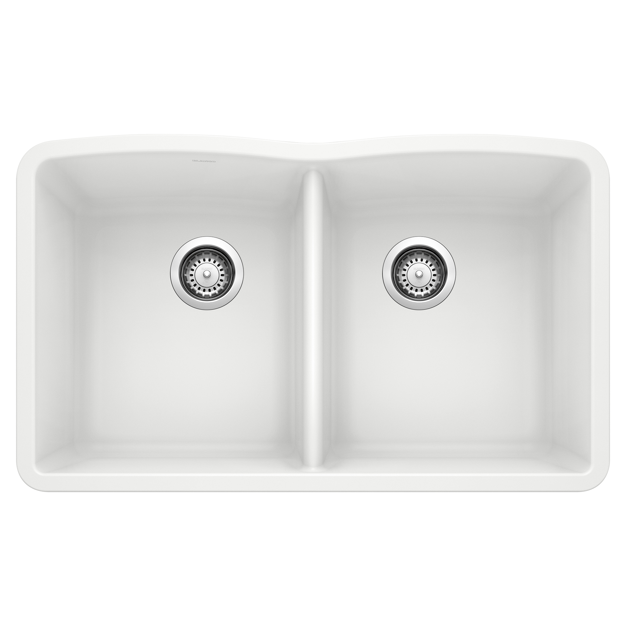 Diamond SILGRANIT 32" 50/50 Double Bowl Undermount Kitchen Sink - White
