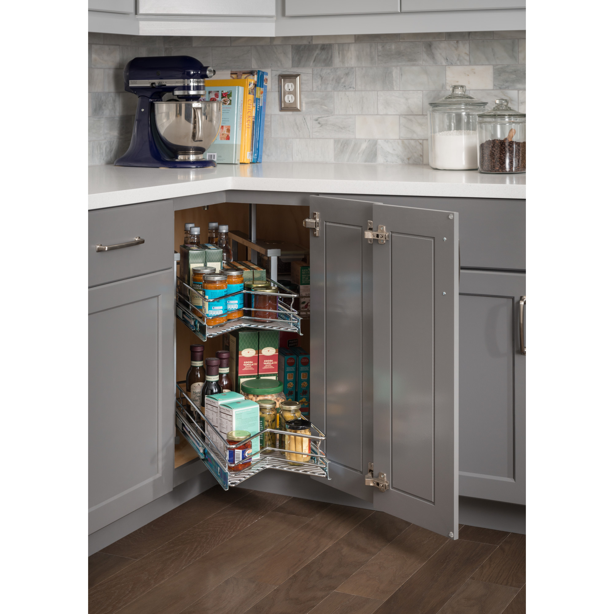 Easy 360 Lazy Susan Rotating Corner Organizer