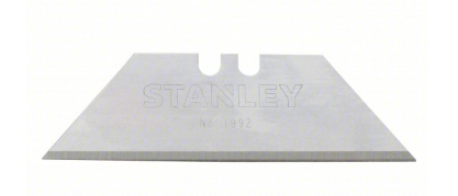 Utility Blade: 2 7/16 in Blade Lg, 3/4 in Blade Wd, 0.03125 in Blade Thick, Steel (5 Pack)