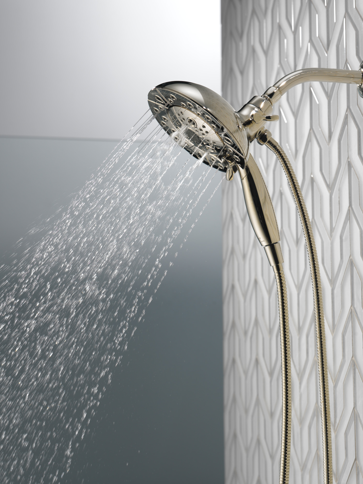 Delta Universal Showering Components: H2Okinetic® In2ition® 5-Setting Two-In-One Shower