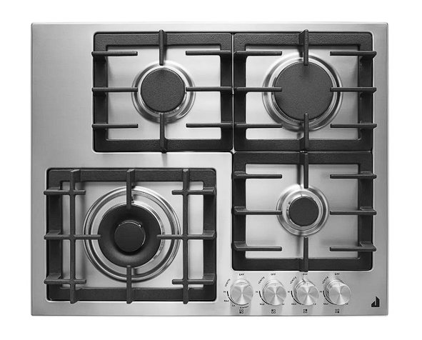 4 Burner Gas Cooktop with Turn Dial Controls