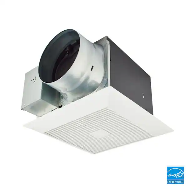 WhisperGreen Select Pick-A-Flow 110/130/150 CFM Bathroom Exhaust Fan, Flex-Z Fast Install Bracket + 6 in. Duct Adapter