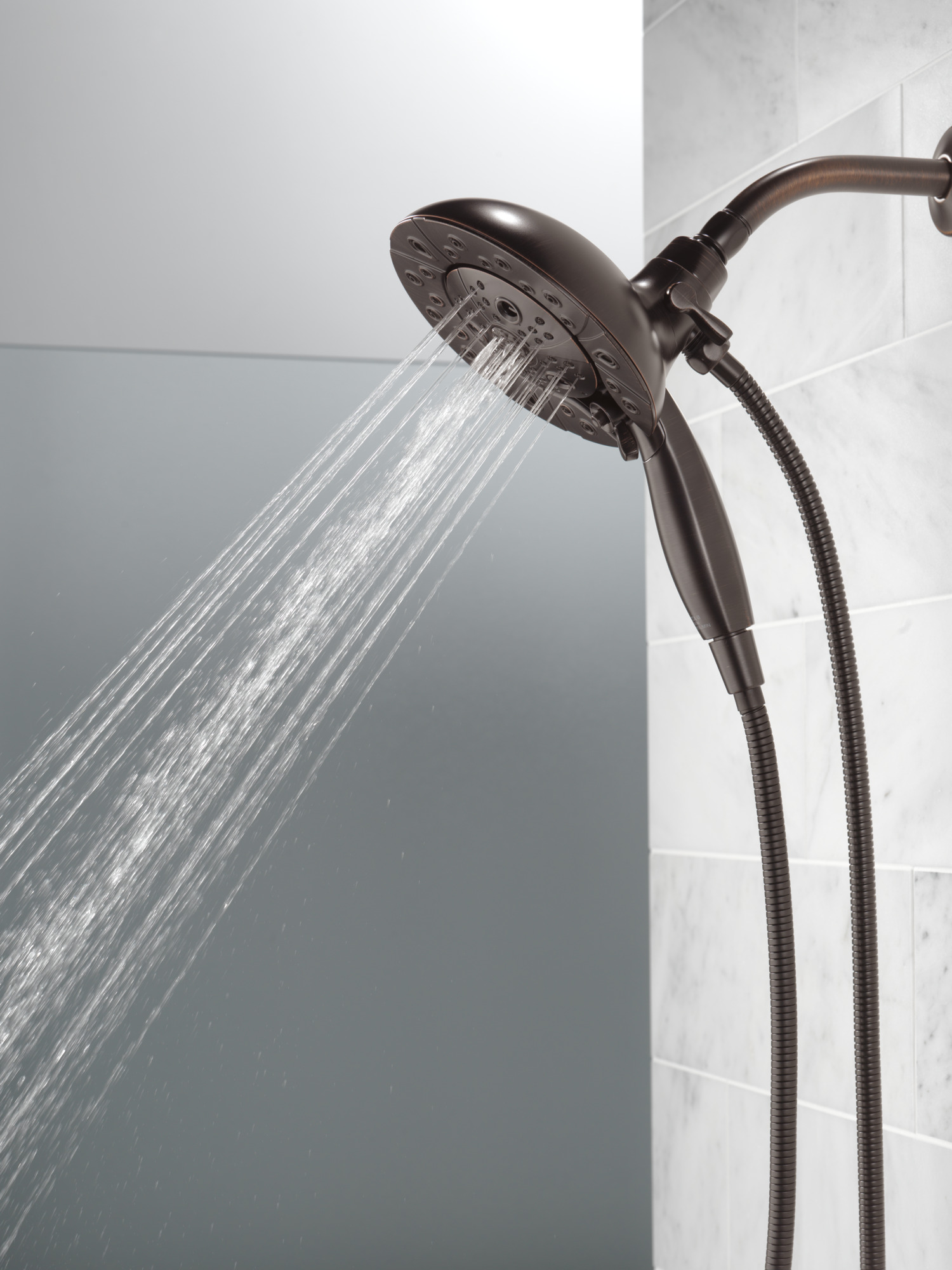 Delta Universal Showering Components: H2Okinetic® In2ition® 5-Setting Two-in-One Shower