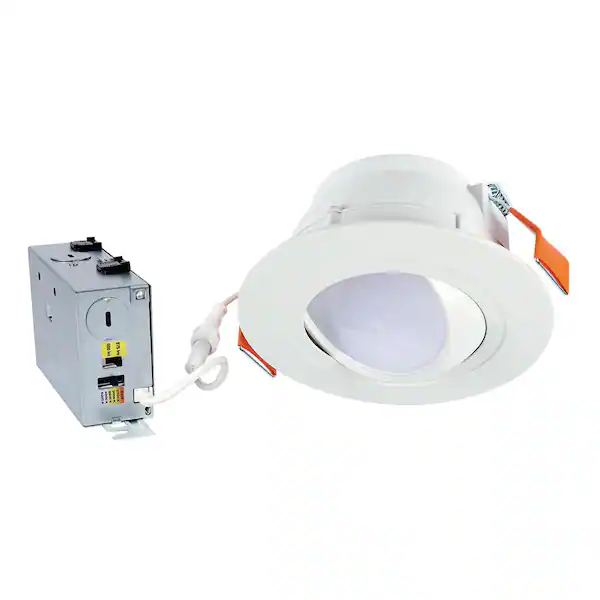 CPL RA6LS9FSD2W1EWHDM 6" 9.5W LEDCANLESS DWNLT ADJ DIRECT MOUNTGIMBAL 5-CCT W/D2W 600Lm/900Lm 120V