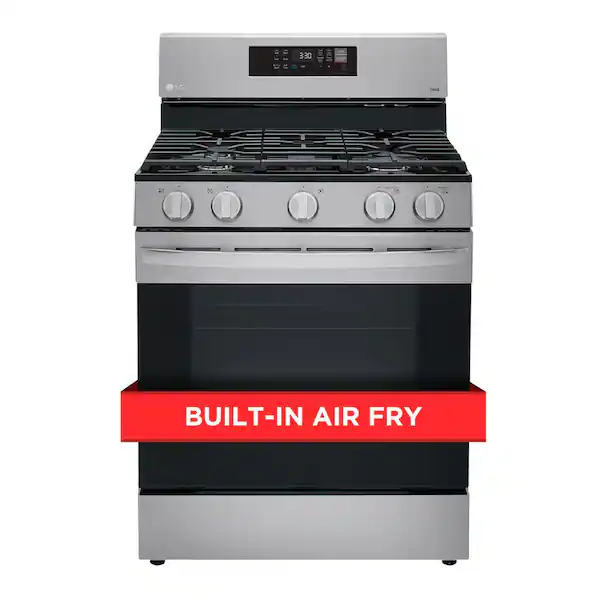 5.8 cu. ft. Smart Wi-Fi Enabled Fan Convection Gas Single Oven Range with AirFry and EasyClean in Stainless Steel
