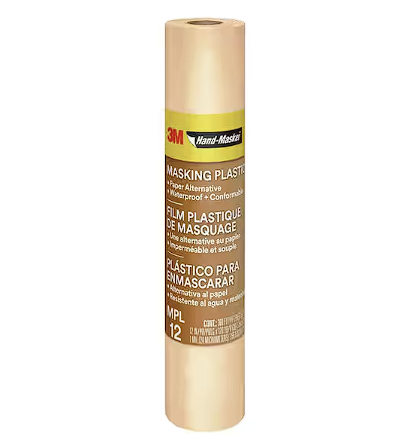 3M Hand-Masker 12 in. W X 360 ft. L Clear Plastic Masking Film 1-Mil