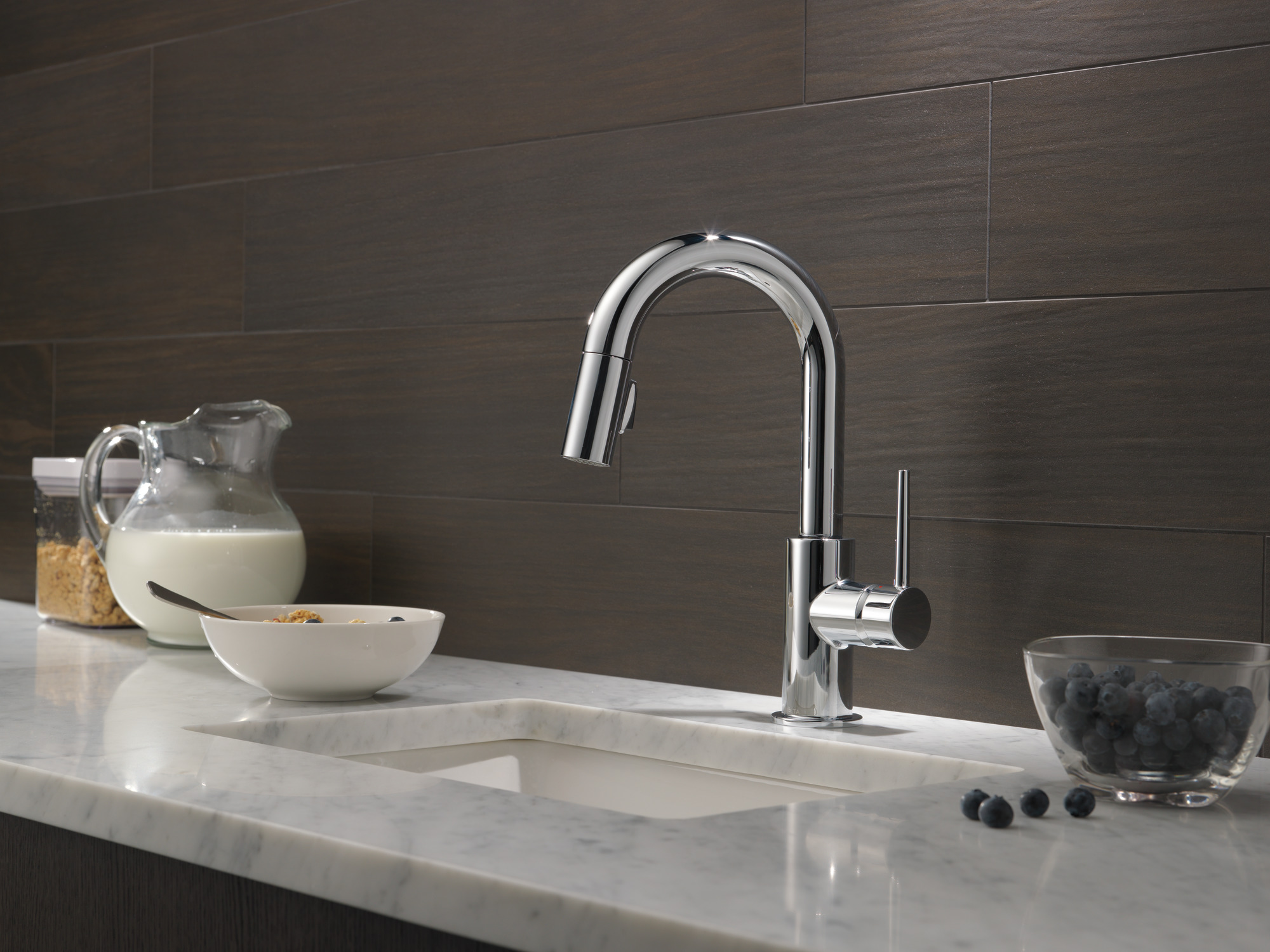 Delta Trinsic®: Single Handle Pull-Down Bar / Prep Faucet