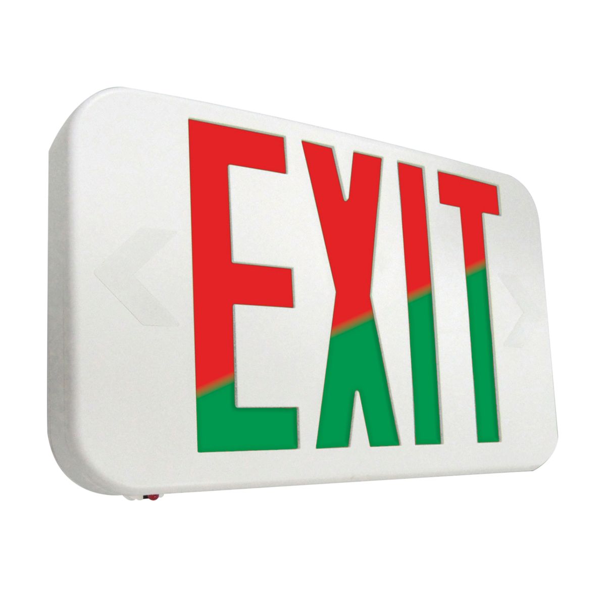 Sure-Lites APX7RG APX RG Universal Exit Sign, LED Lamp, 120/277 VAC, White Housing, EXIT Legend