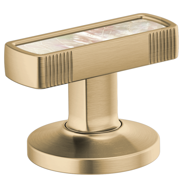 Brizo Kintsu®: Widespread Lavatory Knob with Mother of Pearl Inlay Handle Kit