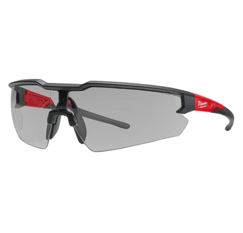 Grey (Light) Safety Glasses w/ Rubber Nose