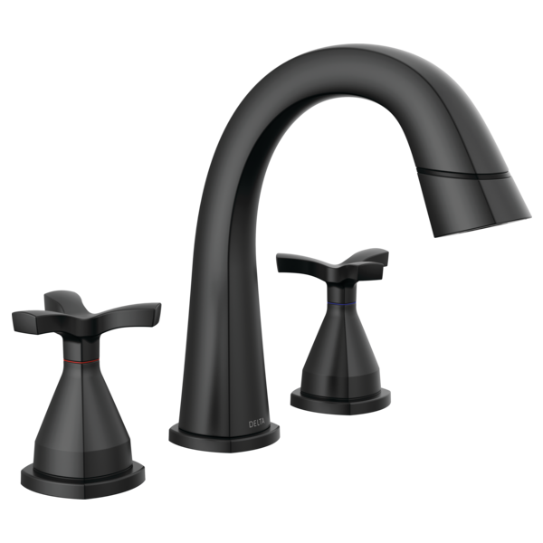 Delta Stryke®: Two Handle Widespread Pull Down Bathroom Faucet